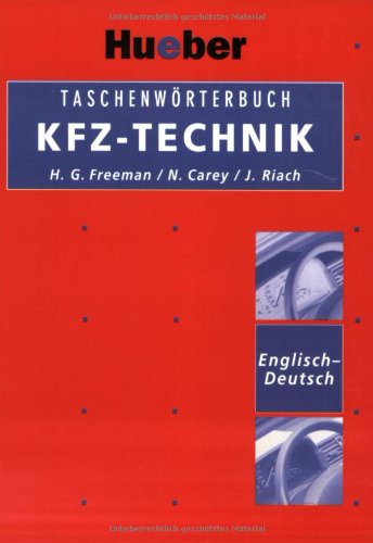Beispielbild fr Taschenwrterbuch KFZ-Technik, Englisch-Deutsch zum Verkauf von medimops