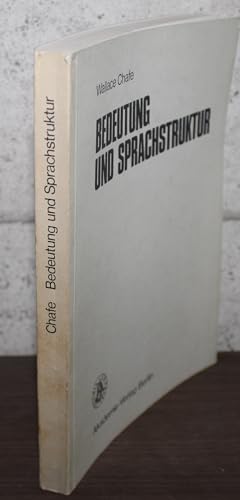 Imagen de archivo de Bedeutung und Sprachstruktur. Gekrzte Studienausgabe. bersetzt von Thomas Schneider (= Linguistische Reihe 20) a la venta por Bernhard Kiewel Rare Books