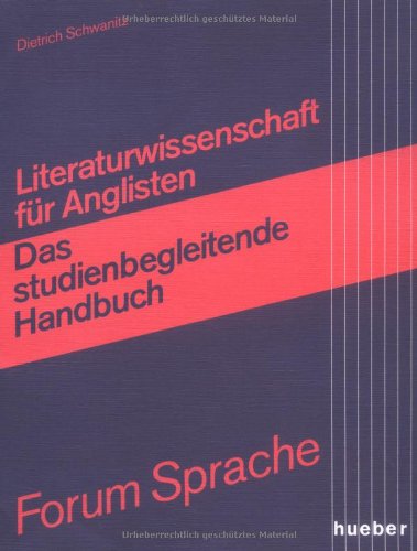 Imagen de archivo de Literaturwissenschaft fr Anglisten: Das neue studienbegleitende Handbuch a la venta por medimops
