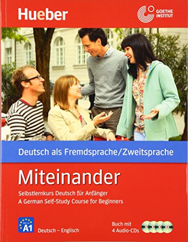 9783190095094: Miteinander: German Self-Study Course for Beginners - Book & 4 Cds (German Edition)