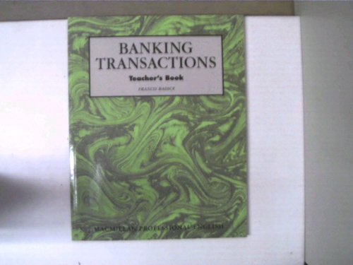 Banking Transactions, Teacher`s Book.