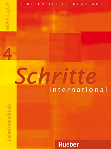 9783190218547: SCHRITTE INTERNATIONAL 4 LHB. (prof.): Lehrerhandbuch 4