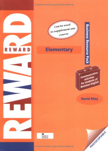 Reward, Elementary, Business Resource Pack (9783190625017) by Riley, David