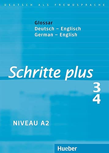 Stock image for Schritte plus 3/4, Niveau A 2: Glossar Deutsch-Englisch / German-English Deutsch als Fremdsprache for sale by medimops