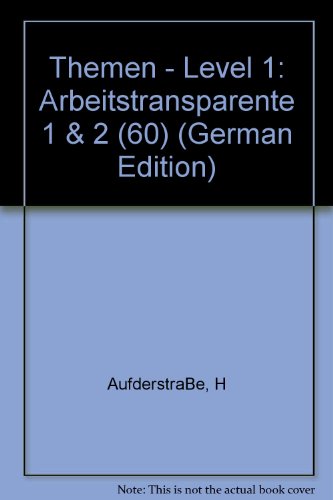 Themen - Level 1: Arbeitstransparente 1 & 2 (60) (9783190913718) by AufderstraBe, H; Bock, H; Gerdes, M; Muller, H