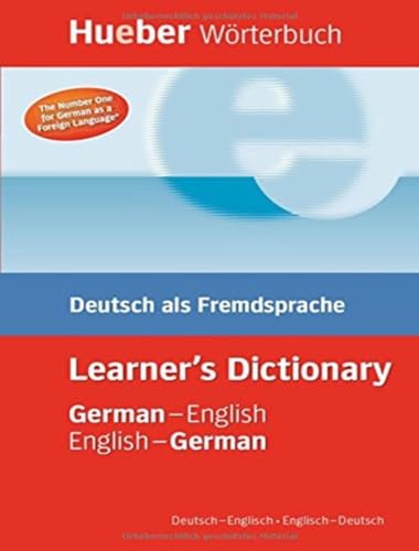 9783191017361: Hueber Wrterbuch Learner's Dictionary: Deutsch als Fremdsprache / German-English / English-German Deutsch-Englisch / Englisch-Deutsch