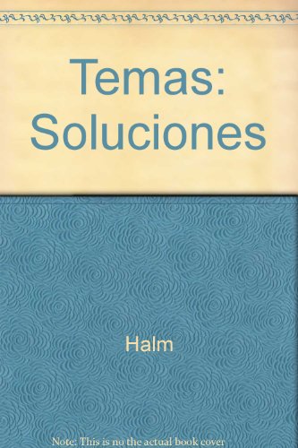 Stock image for Temas. Ejercicios y Gramtica. Soluciones. for sale by La Librera, Iberoamerikan. Buchhandlung