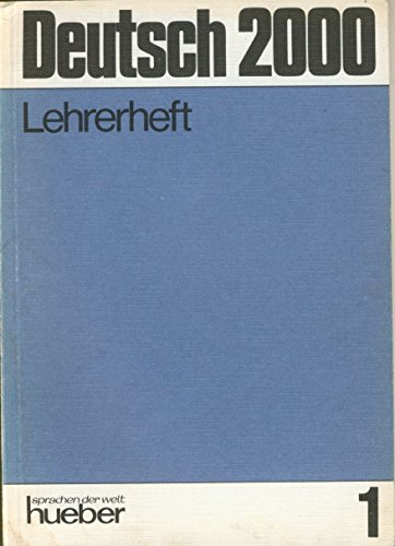 Stock image for Deutsch 2000 - Level 1: Lehrerheft 1 for sale by ThriftBooks-Atlanta