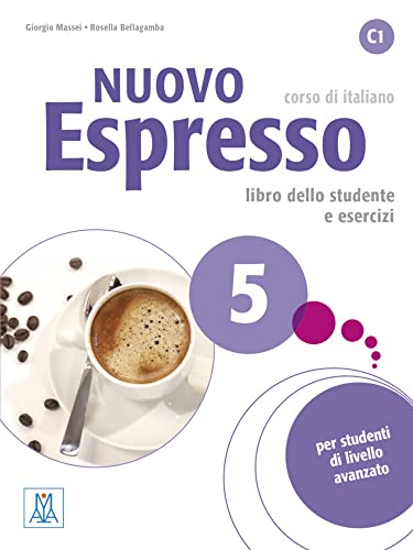 9783193554666: Nuovo Espresso 5 C1- einsprachige Ausgabe. Buch mit Audio-CD: corso di italiano