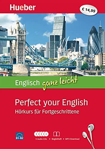 Stock image for Englisch ganz leicht Perfect your English: Hrkurs fr Fortgeschrittene / Paket: 5 Audio-CDs + Begleitheft + MP3-Download for sale by medimops