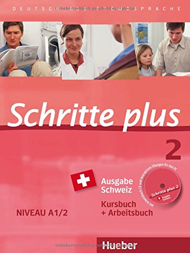 Stock image for Schritte plus 2 Ausgabe Schweiz. Kursbuch + Arbeitsbuch mit Audio-CD for sale by Mispah books