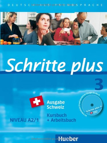 Stock image for Schritte plus 3 Ausgabe Schweiz. Kursbuch + Arbeitsbuch mit Audio-CD: Deutsch als Fremdsprache / Kursbuch + Arbeitsbuch mit Audio-CD zum Arbeitsbuch und interaktiven bungen for sale by Studibuch