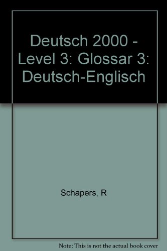 9783196211825: Deutsch 2000, Level 3: Glossar Deutsch-Englisch