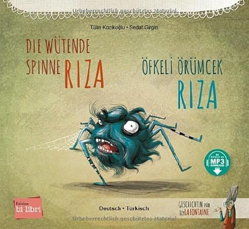 Stock image for Die wtende Spinne Riza. Deutsch-Trkisch for sale by GreatBookPrices