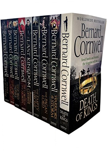Stock image for Bernard Cornwell Warrior Chronicles Series 9 Books Collection Set (Death of Kings, Warriors of the Storm, The Pagan Lord, The Empty Throne, The Last Kingdom, The Lord of the North, Sword Song, The Burning Land, The Pale Horseman) for sale by Revaluation Books