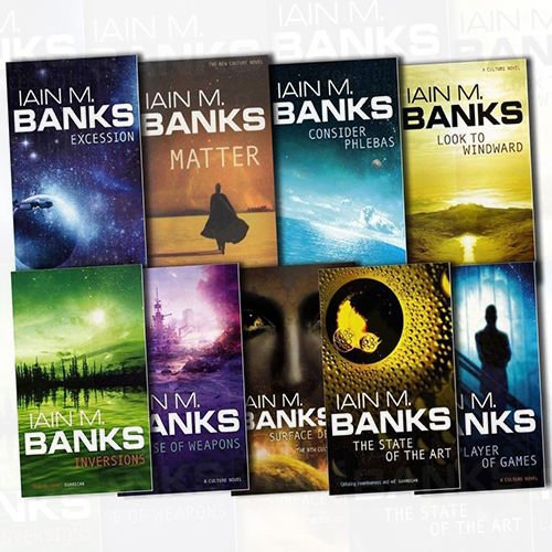 Stock image for Iain M Banks Collection Culture Series 9 Books Bundle (Surface Detail, Matter, Consider Phlebas, Look To Windward, Inversions, Excession, The State of the Art, Use Of Weapons, The Player Of Games) for sale by Big Bill's Books