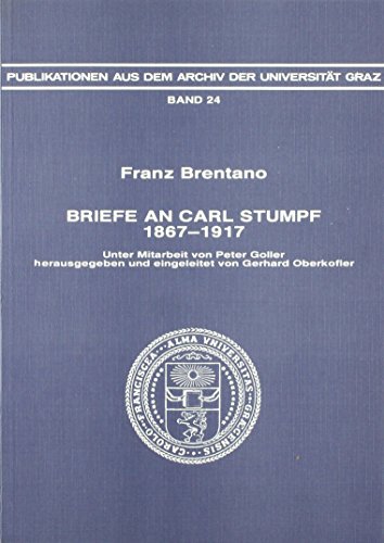 9783201015066: Briefe an Carl Stumpf 1867-1917