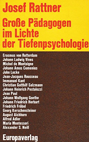 Stock image for Grosse Pdagogen im Lichte der Tiefenpsychologie for sale by medimops