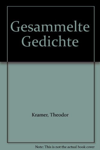Theodor Kramer Gesammelte Gedichte, Drei Banden (3 volumes)