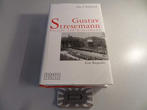 9783203755113: Gustav Stresemann.