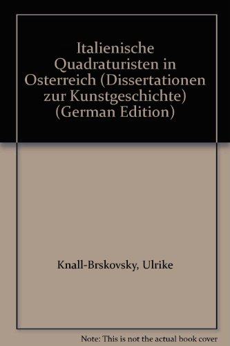 9783205060734: Italienische Quadraturisten in sterreich