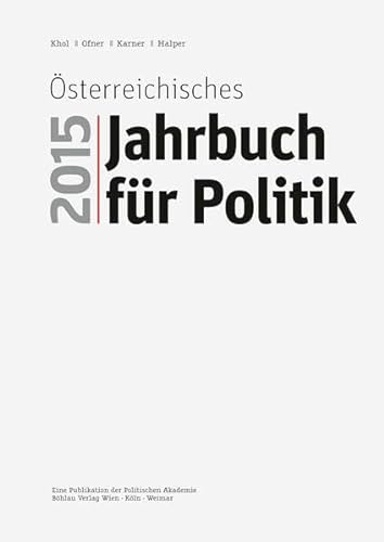 9783205202547: sterreichisches Jahrbuch fr Politik 2015