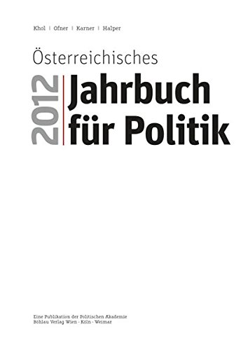 Beispielbild fr sterreichisches Jahrbuch fr Politik 2012 zum Verkauf von medimops