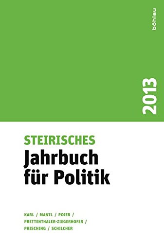 Imagen de archivo de Steirisches Jahrbuch fr Politik a la venta por medimops