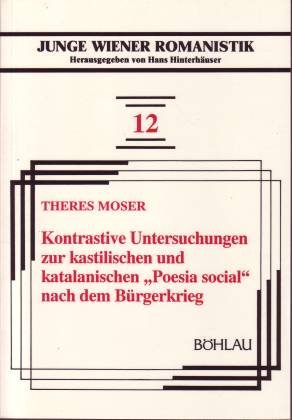 Kontrastive Untersuchungen zur kastilischen und katalanischen 'Poesia Social' nach dem Bürgerkrieg.