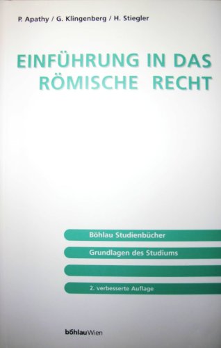 Beispielbild fr Einfhrung in das rmische Recht zum Verkauf von medimops