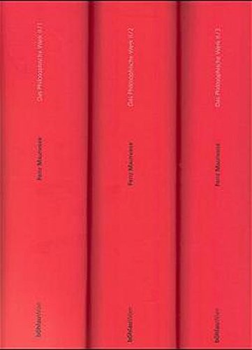 9783205991076: Das philosophische Werk. Nach Ausgaben letzter Hand: Das Philosophische Werk, 10 Bde., Bd.2/1-3, Beitrge zu einer Kritik der Sprache, 3 Bde.: Bd II, 1-3