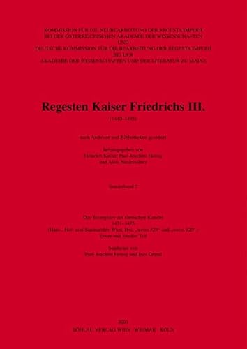 9783205994503: Das Taxregister der rmischen Kanzlei 1471-1475: Haus-, Hof- und Staatsarchiv Wien, Hss. "weiss 529" und "weiss 920" (Regesten Kaiser Friedrichs III)