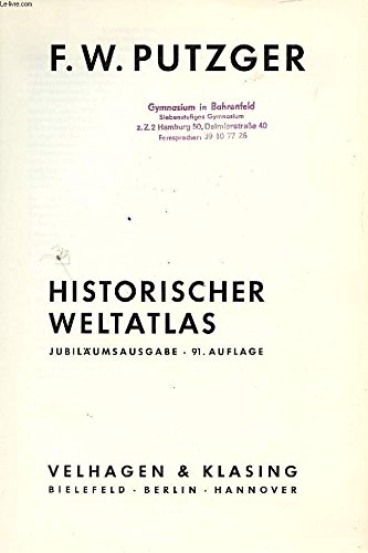 Imagen de archivo de Historischer Weltatlas - bk744 a la venta por medimops