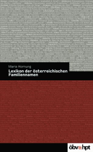 Lexikon österreichischer Familiennamen - Hornung Maria