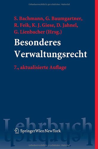 Stock image for Besonderes Verwaltungsrecht (Springers Kurzlehrbcher der Rechtswissenschaft) for sale by medimops