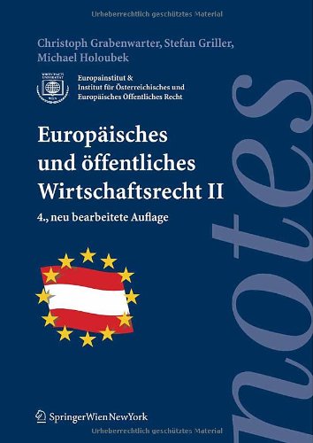 9783211094198: Europisches und ffentliches Wirtschaftsrecht II
