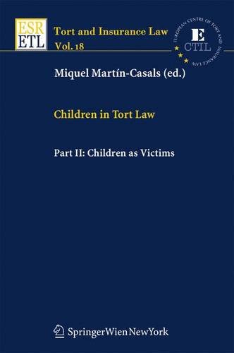 Stock image for Children in Tort Law, Part II for sale by Books Puddle