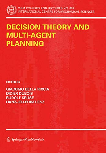 Imagen de archivo de Decision Theory and Multi-Agent Planning a la venta por Books Puddle