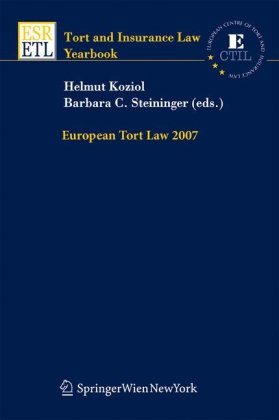 Beispielbild fr European Tort Law 2007 zum Verkauf von Basi6 International