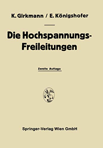 Stock image for Die Hochspannungs-Freileitungen (German Edition) for sale by McPhrey Media LLC