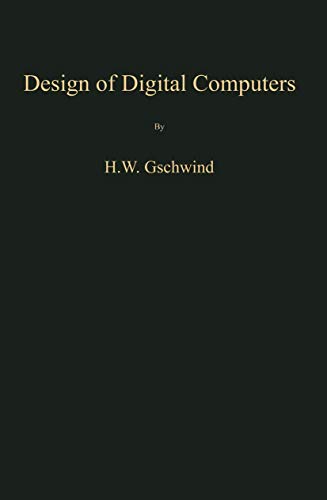 9783211808146: Design of Digital Computers: An Introduction