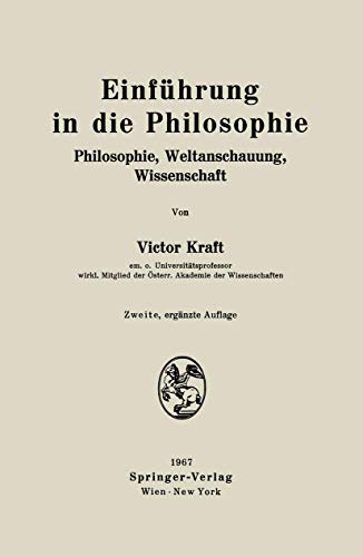 Beispielbild fr Einfhrung in die Philosophie: Philosophie, Weltanschauung, Wissenschaft zum Verkauf von medimops