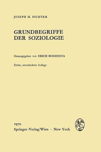 9783211809440: Grundbegriffe der Soziologie (German Edition)