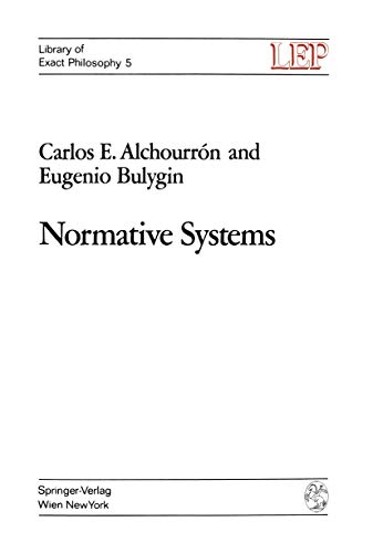 9783211810194: Normative Systems (LEP Library of Exact Philosophy)