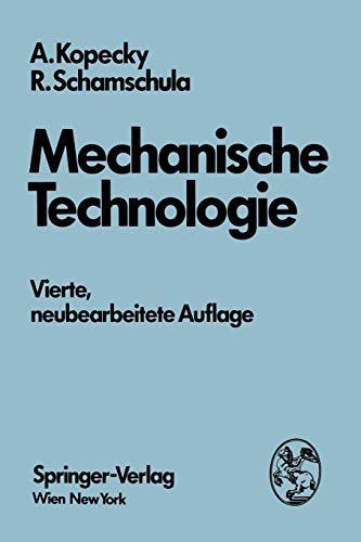 Stock image for Mechanische Technologie (German Edition) for sale by Lucky's Textbooks