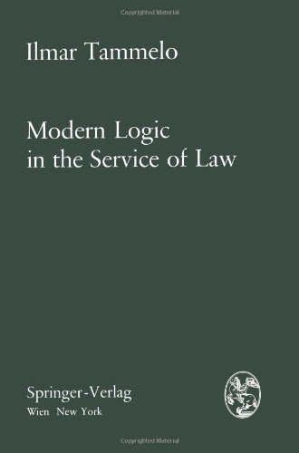 9783211814864: Modern Logic in the Service of Law
