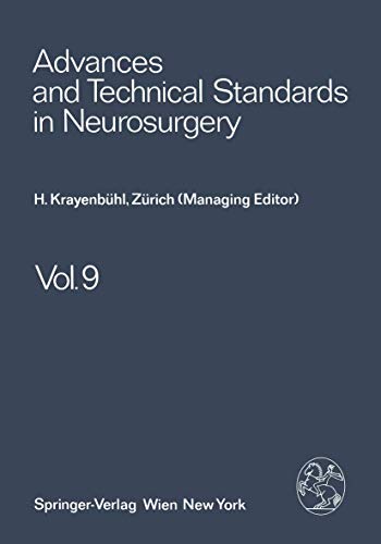 9783211817186: Advances and Technical Standards in Neurosurgery: Volume 9: v.9