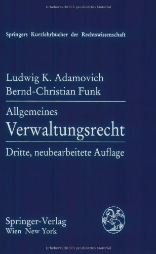 Imagen de archivo de Allgemeines Verwaltungsrecht (Springers Kurzlehrbcher der Rechtswissenschaft) a la venta por medimops