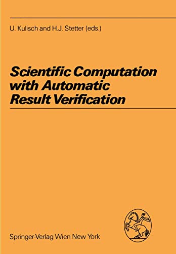 Stock image for Scientific Computation With Automatic Result Verification for sale by Ammareal