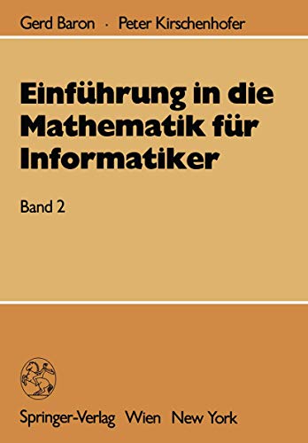 Beispielbild fr Einfhrung in die Mathematik fr Informatiker: Band 2 zum Verkauf von medimops